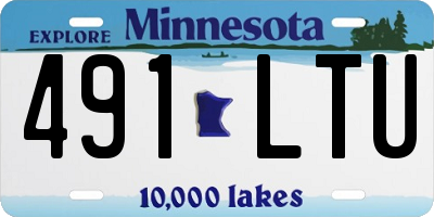 MN license plate 491LTU