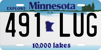MN license plate 491LUG