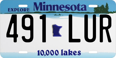 MN license plate 491LUR