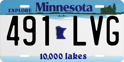 MN license plate 491LVG