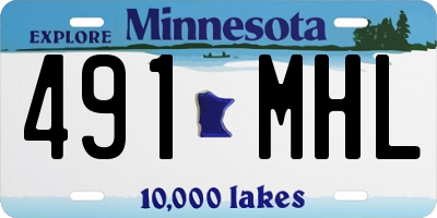 MN license plate 491MHL