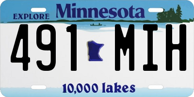 MN license plate 491MIH