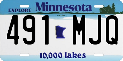 MN license plate 491MJQ