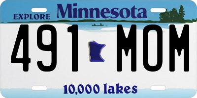 MN license plate 491MOM