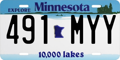 MN license plate 491MYY