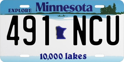 MN license plate 491NCU