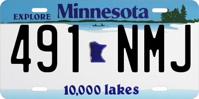 MN license plate 491NMJ