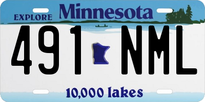 MN license plate 491NML