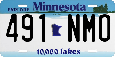 MN license plate 491NMO