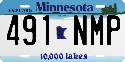MN license plate 491NMP