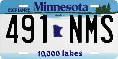 MN license plate 491NMS