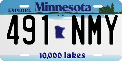 MN license plate 491NMY