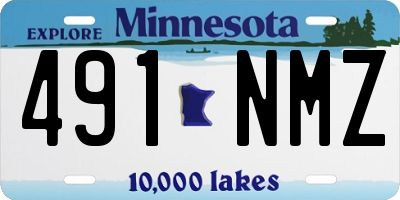MN license plate 491NMZ