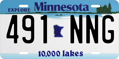 MN license plate 491NNG