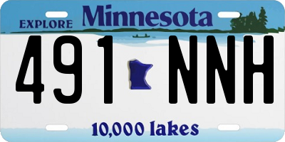 MN license plate 491NNH