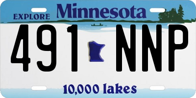 MN license plate 491NNP