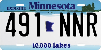 MN license plate 491NNR