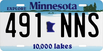 MN license plate 491NNS