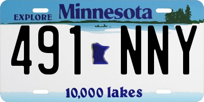 MN license plate 491NNY