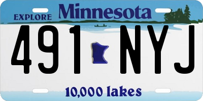 MN license plate 491NYJ