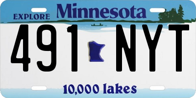 MN license plate 491NYT