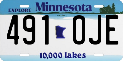 MN license plate 491OJE