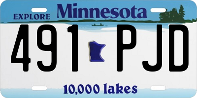 MN license plate 491PJD