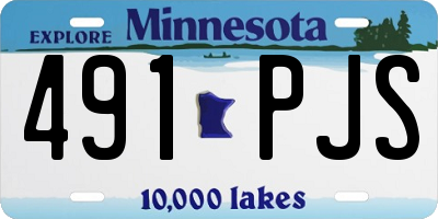 MN license plate 491PJS