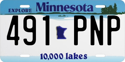 MN license plate 491PNP