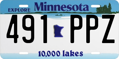 MN license plate 491PPZ