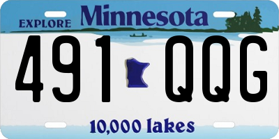 MN license plate 491QQG