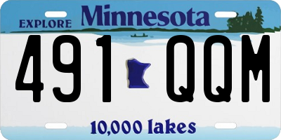 MN license plate 491QQM