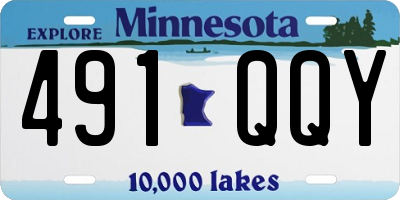 MN license plate 491QQY
