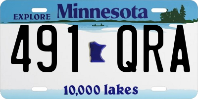 MN license plate 491QRA