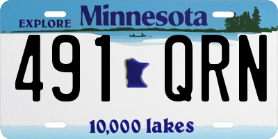 MN license plate 491QRN