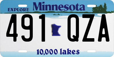 MN license plate 491QZA