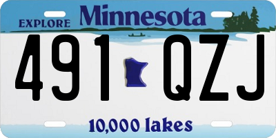MN license plate 491QZJ