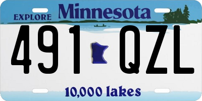 MN license plate 491QZL