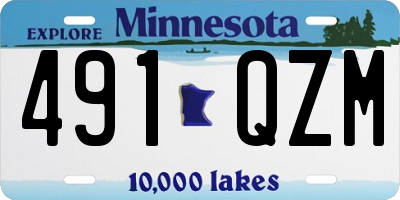 MN license plate 491QZM