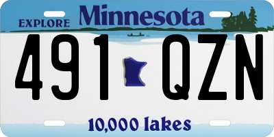MN license plate 491QZN