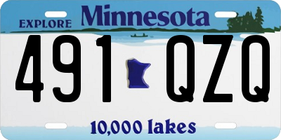MN license plate 491QZQ