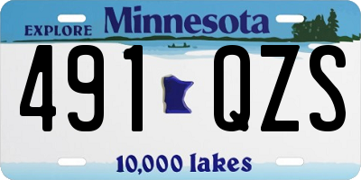 MN license plate 491QZS