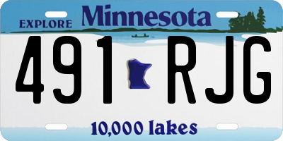 MN license plate 491RJG