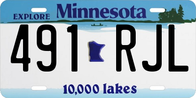 MN license plate 491RJL