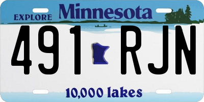 MN license plate 491RJN
