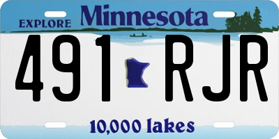 MN license plate 491RJR