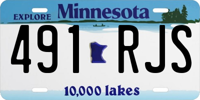 MN license plate 491RJS