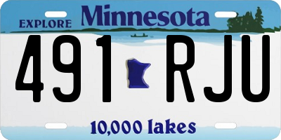 MN license plate 491RJU