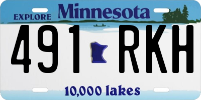 MN license plate 491RKH