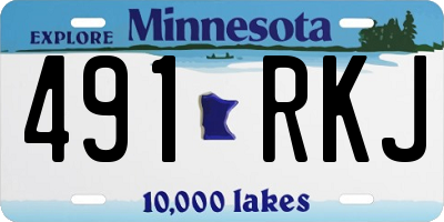 MN license plate 491RKJ